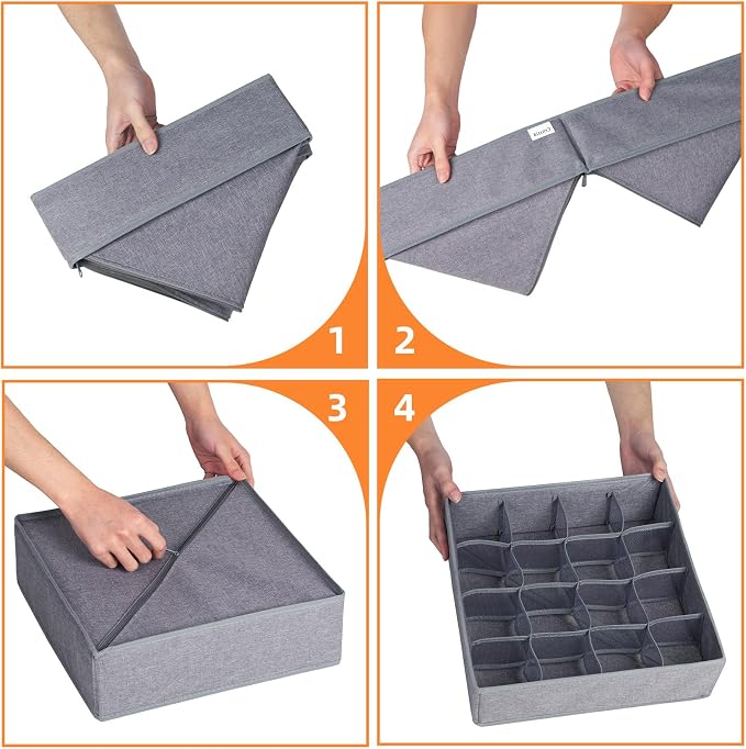Criusia 6 Pack Large Drawer Organizer - Image 7