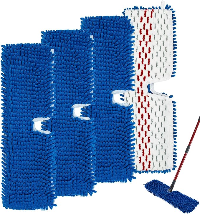 4 Pack Mop Replace Head for Ocedar Hardwood Floor'n More 3-Action Flip Mop - Image 8