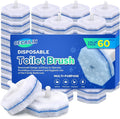 Cecailin® 60pcs Disposable Toilet Brush. Bathroom Cleaning. Disposable Bowl by Cecailin