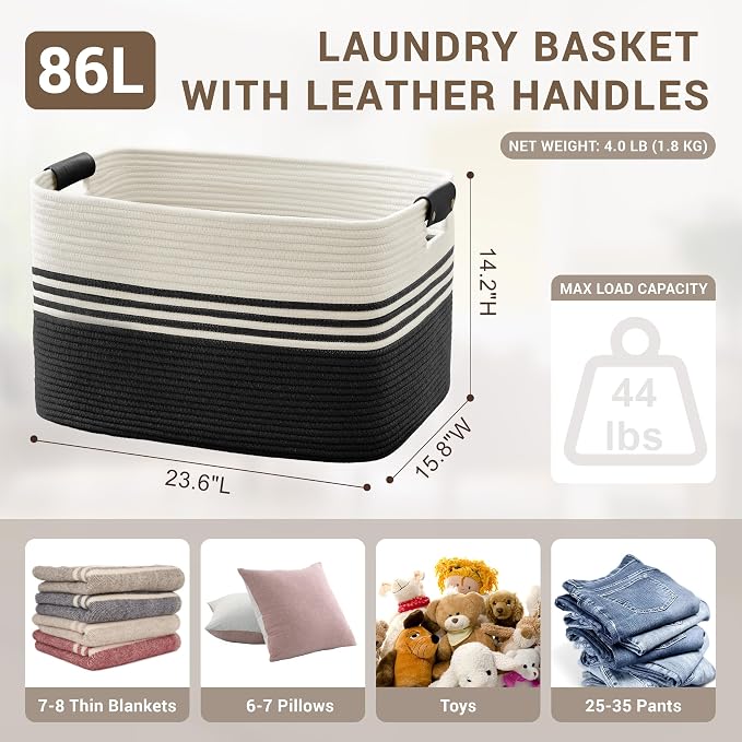86L Extra Large Laundry Basket - Image 2