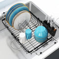 romision Expandable Dish Drying Rack Over The Sink Small Metal Stainless Steel by Romision