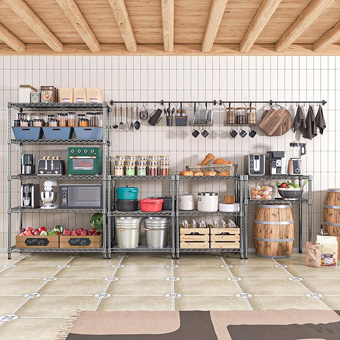1750 lbs Steel Storage Shelving 5-Tier Utility Shelving Unit Steel Organizer - Image 7