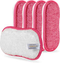Kitchen Dish Sponge Scrubber Non Scratch, Dishcloth No Odor Reusable Washable by comfso