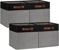 DULLEMELO 12x12 Storage Cubes, Collapsible Sturdy Cube Storage Bins by DULLEMELO