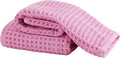 Microfiber Waffle Face Towels, 2 Pieces, Fast Drying, Lint Free by Unknown