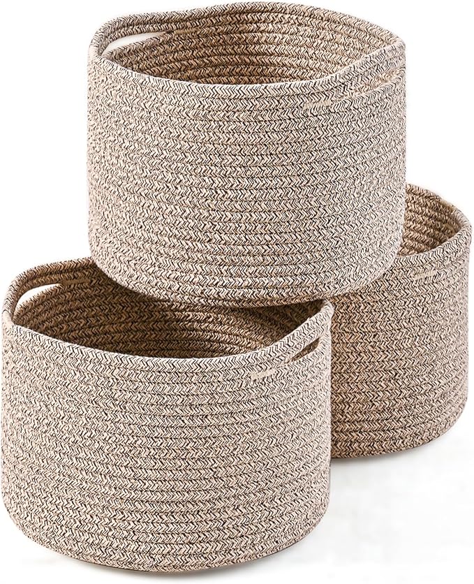 Small Storage Baskets for Organizing, Organizer Baskets for Shelves, Small by ICERZCZ