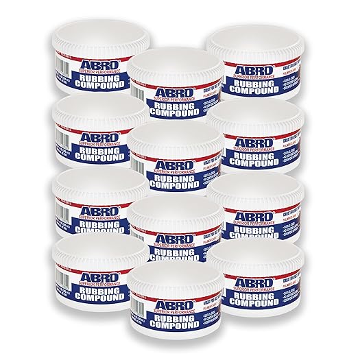 ABRO Superior Performance Rubbing Compound, 10 oz., Buffing Compound by ABRO