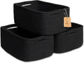 NaturalCozy 11.8"x8"x4.5” Rectangle Storage Baskets by NaturalCozy