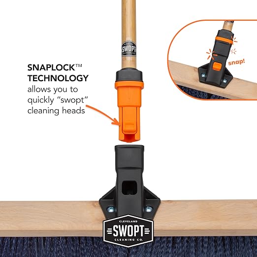 SWOPT Garage Kit — Includes 48” and 60” Wooden Handles, Smooth Surface Push - Image 9