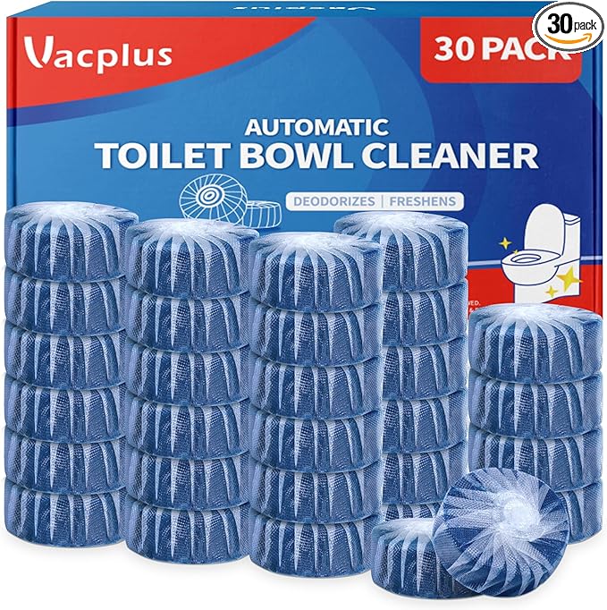 Vacplus Automatic Toilet Bowl Cleaner Tablets, Bathroom Toilet Tank Cleaner by Vacplus
