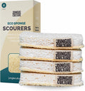 Jungle Culture Eco Sponge Set of 4 • Eco Friendly Natural Dishwashing Sponges • by JungleCulture