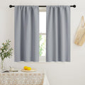 RYB HOME Kitchen Curtains 45 inch Length 2 Panels Set, Privacy Assured Drapes by RYBHOME