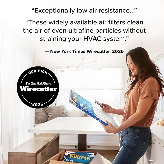Filtrete 20x20x1 AC Furnace Air Filter, MERV 13, MPR 1900, Premium Allergen - Image 2