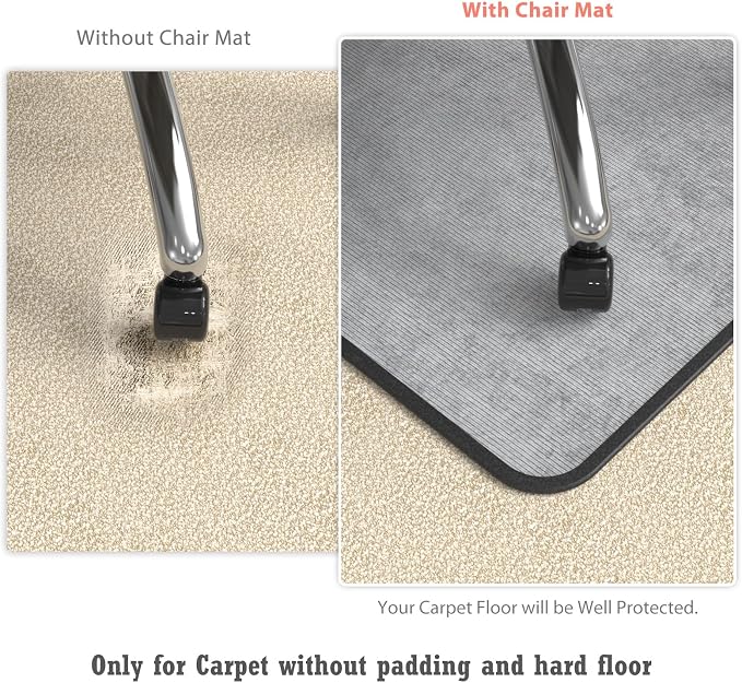 Heavy Duty Office Chair Mat for Carpet and Hardwood Floor Bohemian Desk Chair - Image 3