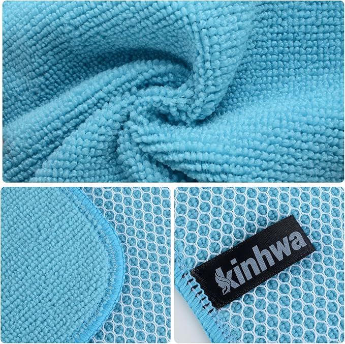 KinHwa Kitchen Washcloths for Dishes Absorbent Microfiber Dish Cloths Quick Dry - Image 5
