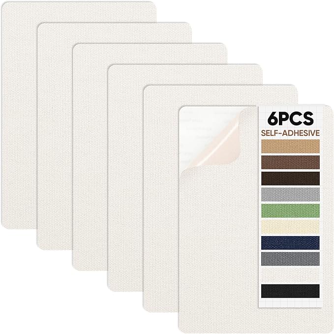Canvas Patch 5.5 x 8 Inches 6Pcs Self-Adhesive Waterproof Canvas Patch Kit by Unknown