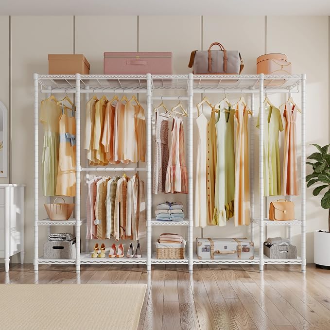 VIPEK V50 Extra Large Portable Closet Rack Bedroom Armoire Freestanding - Image 7