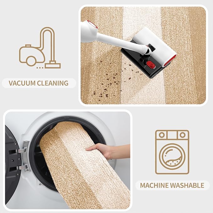 Kitinjoy Indoor Outdoor Door Mat, 48x30 Non-Slip Absorbent Dirt Trapper - Image 5