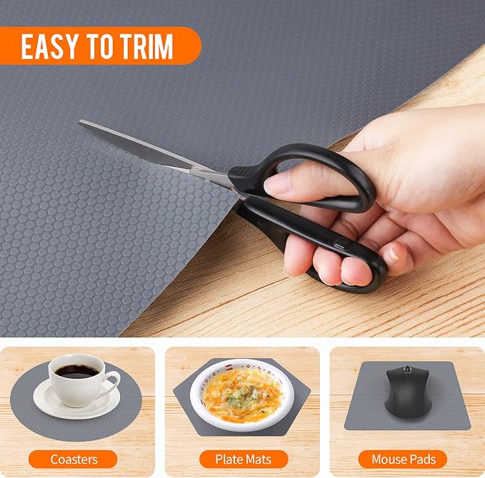 Shelf Liners for Kitchen Cabinet Waterproof Drawer Liner Non Adhesive EVA - Image 4