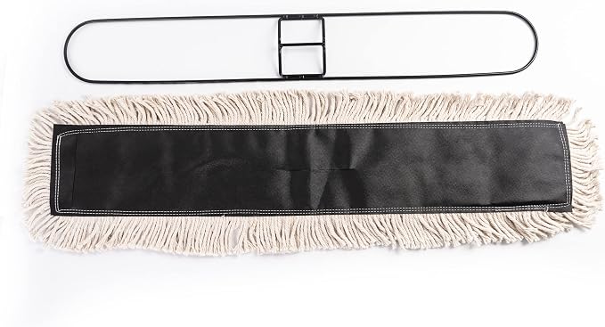 Matthew Cleaning 36'' High Strength Disposable Dust Mop Cotton Cut-end Yarn Mop - Image 3