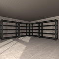 5-Tier Garage Shelving Heavy Duty, 3000 LBS Capacity Metal Storage Rack 76" H x by Nexvrtau