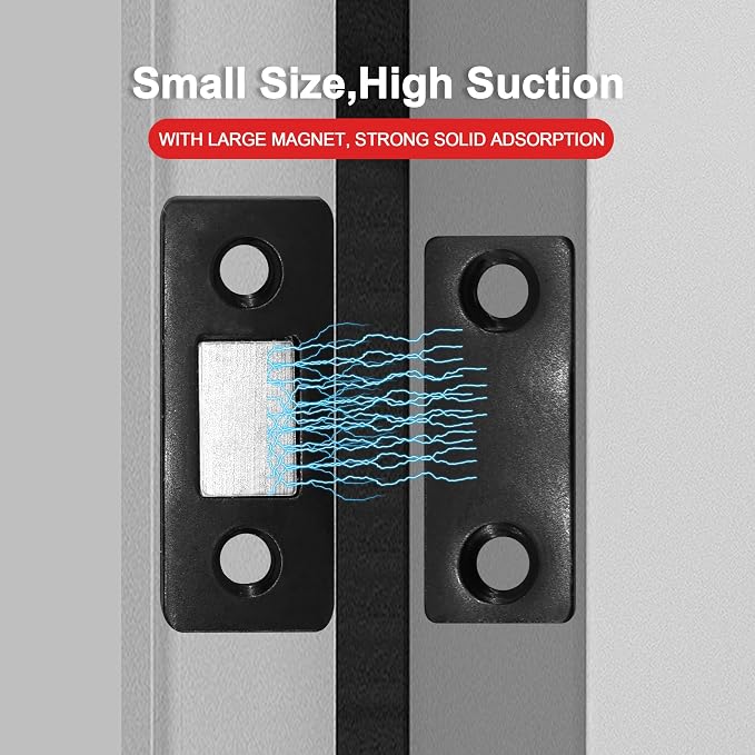 Cabinet Magnetic Catch, 20 Pack Black Ultra Thin Magnetic Cabinet Door Catch - Image 4