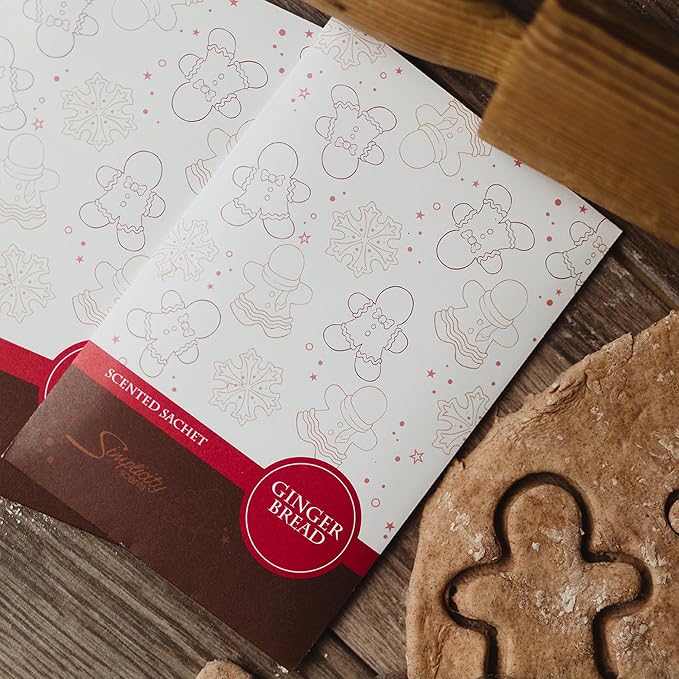Simplicity Scents Gingerbread Scented Sachets Pack of 6, Fall & Winter - Image 6