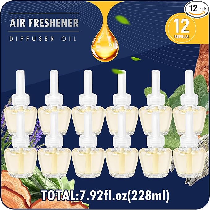 Plug-In Air Freshener Refills 12 Count by LASENTEUR