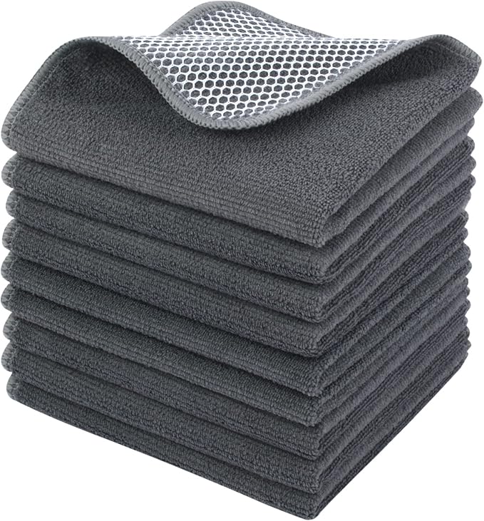 KinHwa Kitchen Washcloths for Dishes Absorbent Microfiber Dish Cloths Quick Dry by KinHwa