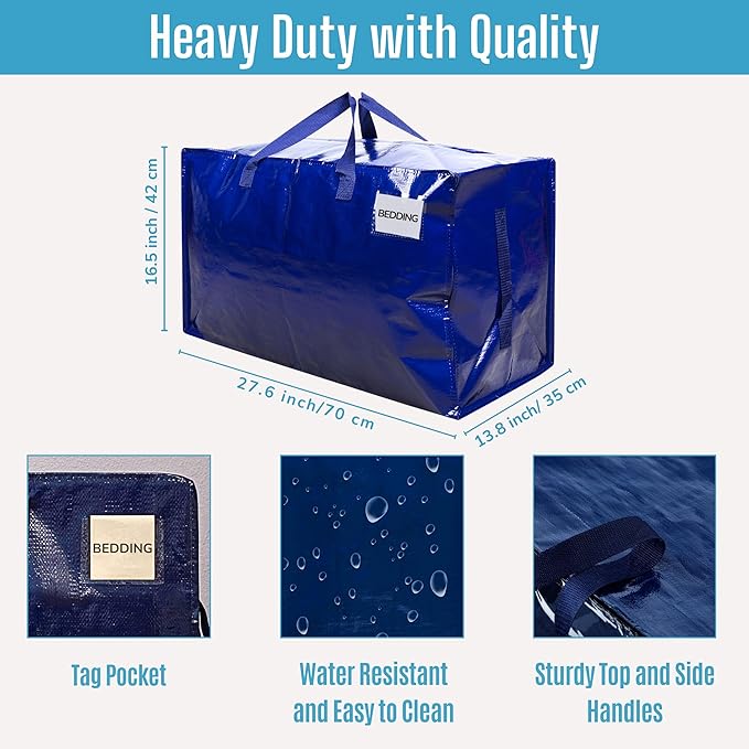 VENO 10 Pack Moving and Storage Bags, Heavy Duty, Alternative to Moving Boxes - Image 3