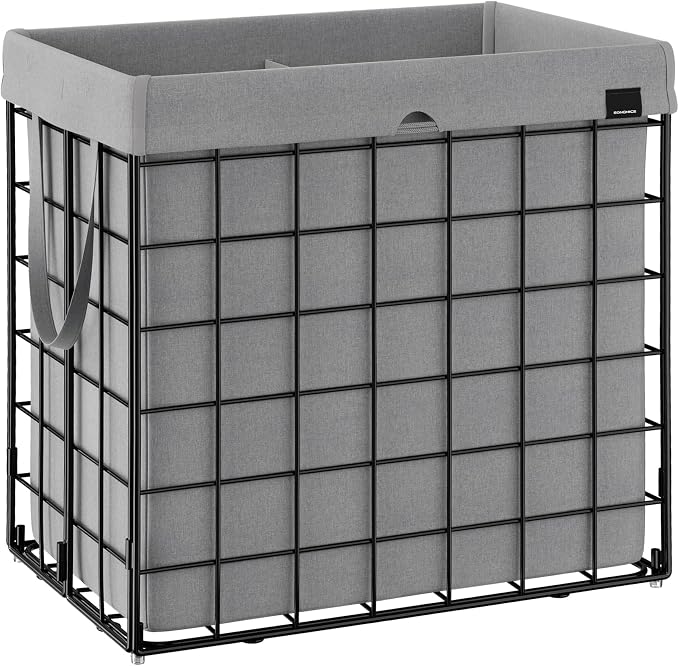 SONGMICS Laundry Hamper, 34.3 Gal. Laundry Basket, Collapsible Clothes Hamper by SONGMICSbySONGMICSHOME