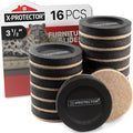 Felt Furniture Sliders for Hardwood Floors X-PROTECTOR 16 PCS 3 ½” by X-Protector