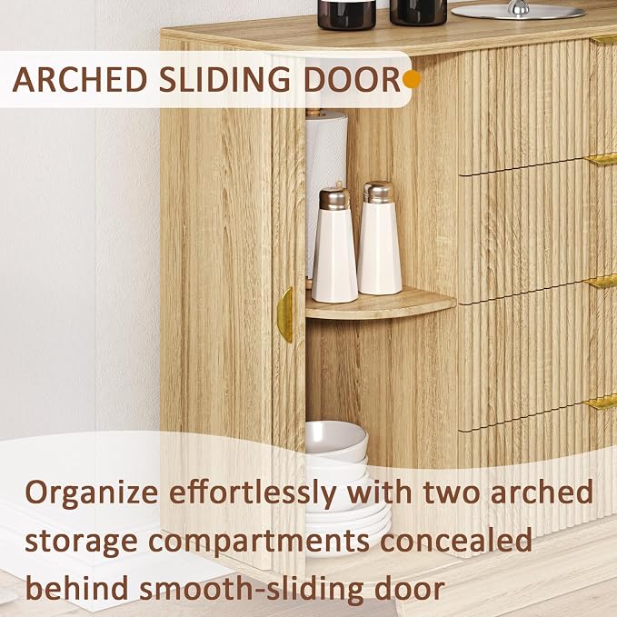 63" Tambour Dresser for Bedroom - Image 4