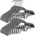 HOUSE DAY Velvet Skirt Hangers 24 Pack, Space Saving Slim Velvet Pant Hanger by HOUSEDAY