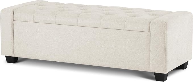 48" Ottoman with Storage, Large Storage Ottoman Bench by Mangodan