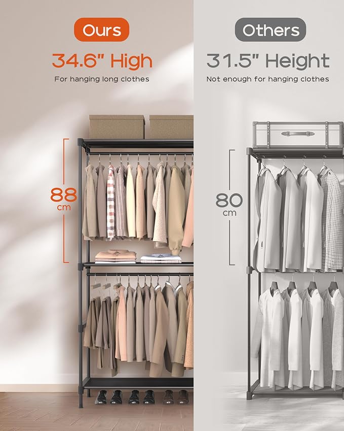 Clothes Rack, Portable Closet, 27.6 Inch Wardrobe Closet, Clothes Storage - Image 3