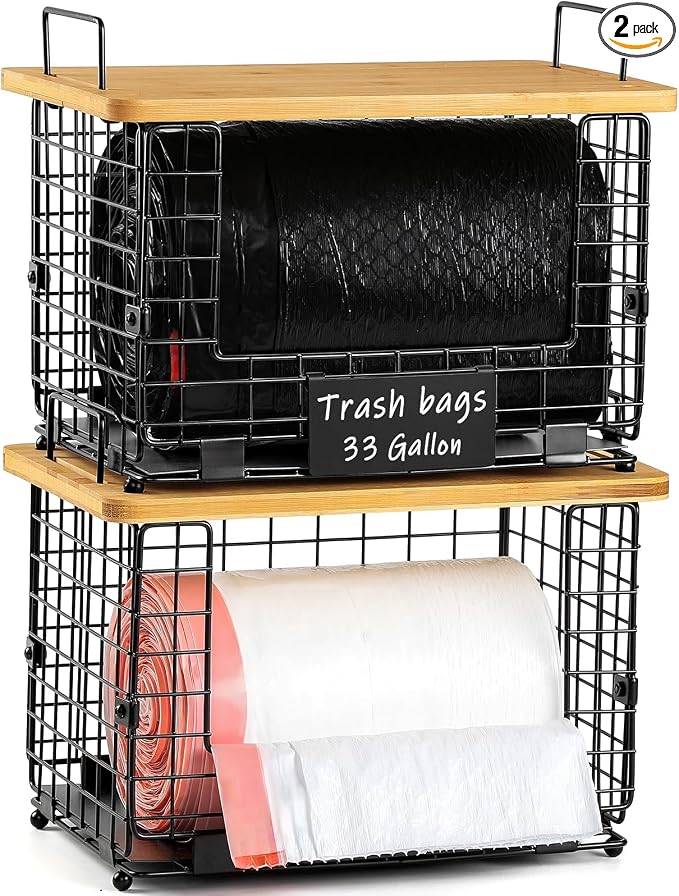 Upgrade Larger, Fit 13/30/33+ Gallon Trashbag Perfectly by AOZITA