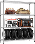 IZEUK 3400 LBS Garage Shelving Wide Storage Shelves 4 Tier Metal Shelves Heavy by IZEUK