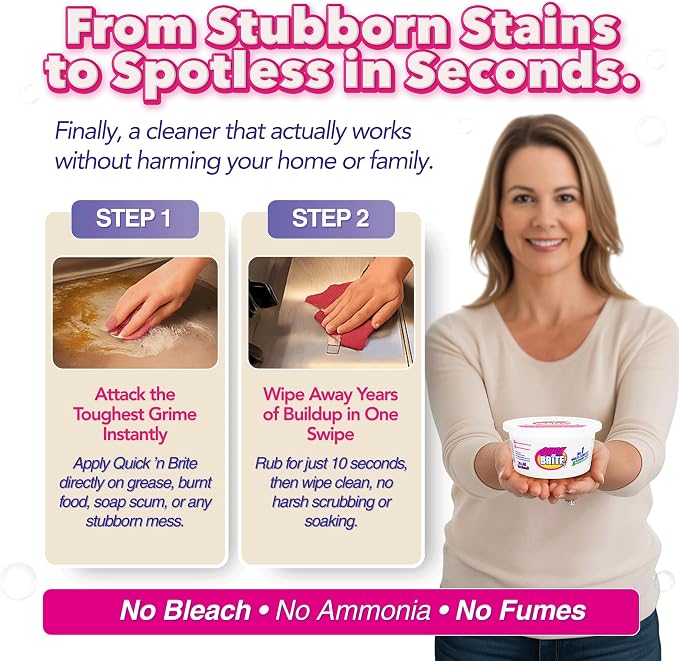 Quick 'n Brite All Purpose Cleaning Paste – Miracle Cleaner - Image 5