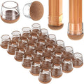 Chair Leg Floor Protectors Medium 24Pcs, Silicone Chair Leg Protectors by YTEACIUL