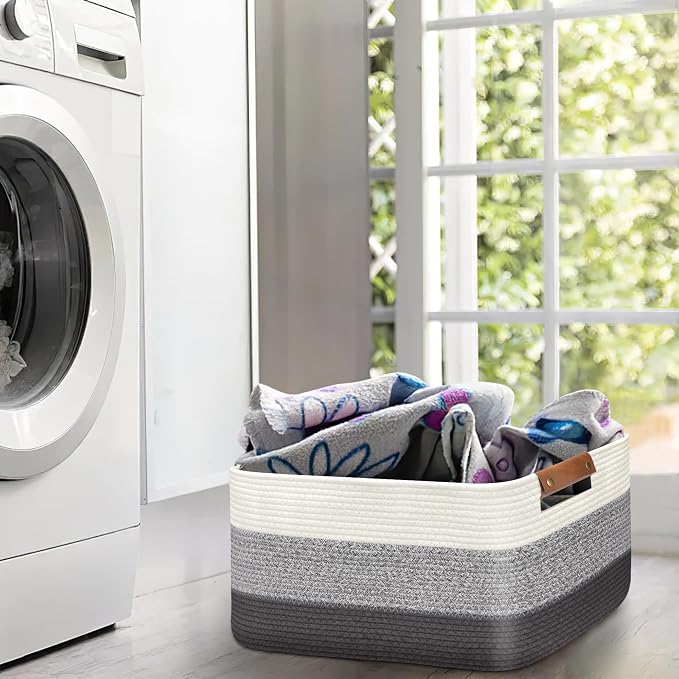 Large Collapsible Laundry Basket, Clothes Hamper - Image 4