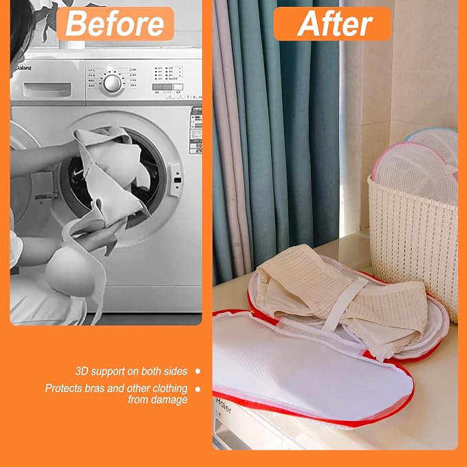 8 Pcs Bra Wash Bags for Laundry - Image 3
