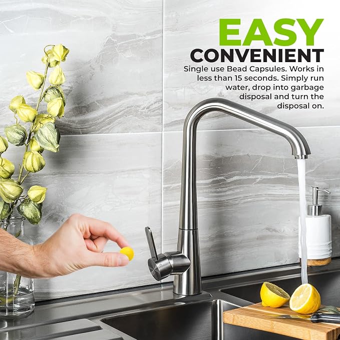 60-Count Sink Garbage Disposal and Drain Cleaner Pods, Freshener & Deodorizer - Image 3