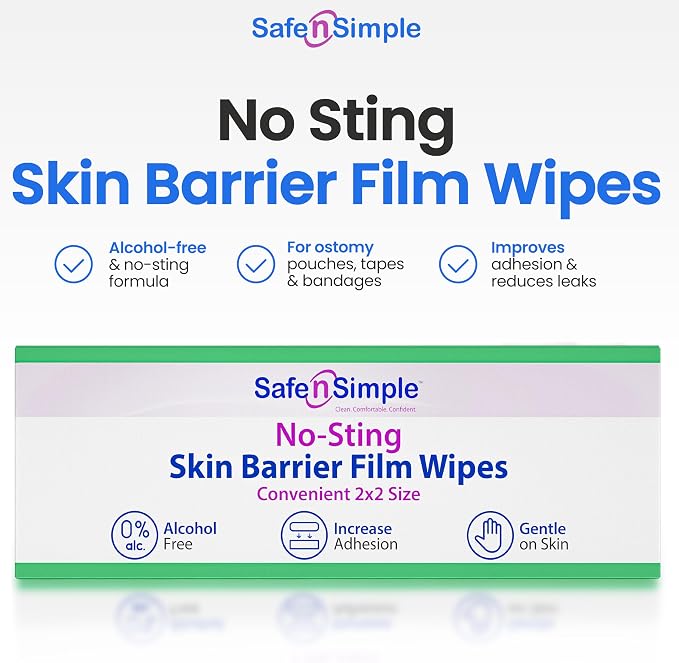 Safe n' Simple No Sting Skin Prep Wipes - Image 3