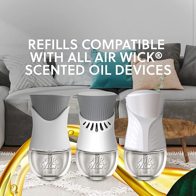 Air Wick Plug in Scented Oil Refill, Fresh Linen, Air Freshener, Essential Oils - Image 3