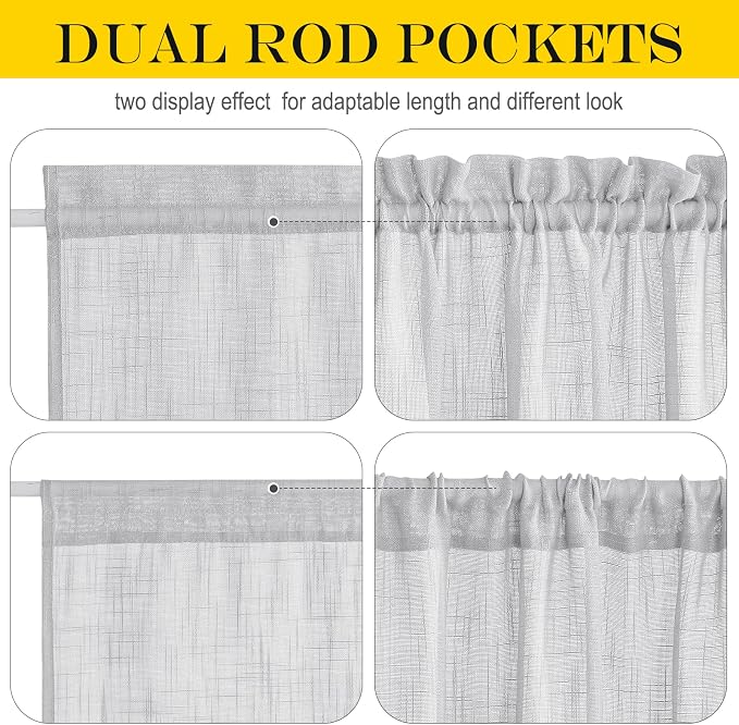 NICETOWN Side Door Window Curtains - Image 2