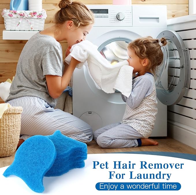 12PCS Pet Hair Remover for Laundry, Reusable Laundry Pet Hair Catcher, Soft - Image 6