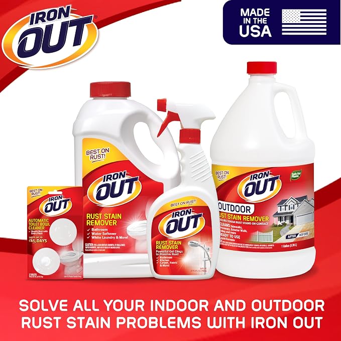 Iron OUT Liquid Rust Stain Remover, Quickly Removes Rust Stains from Concrete - Image 7