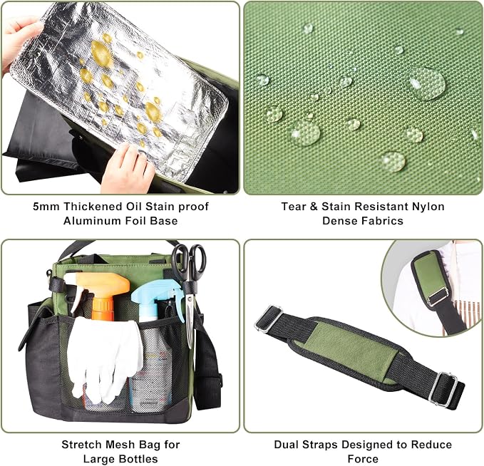 Viajero Wearable Cleaning Caddy Bag, Large Cleaning Supplies Organizer - Image 4