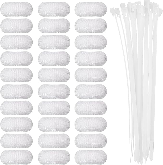 Sumind 30 Pack Nylon Lint Trap Washing Machine Lint Fabric Mesh Snare Washer by Sumind